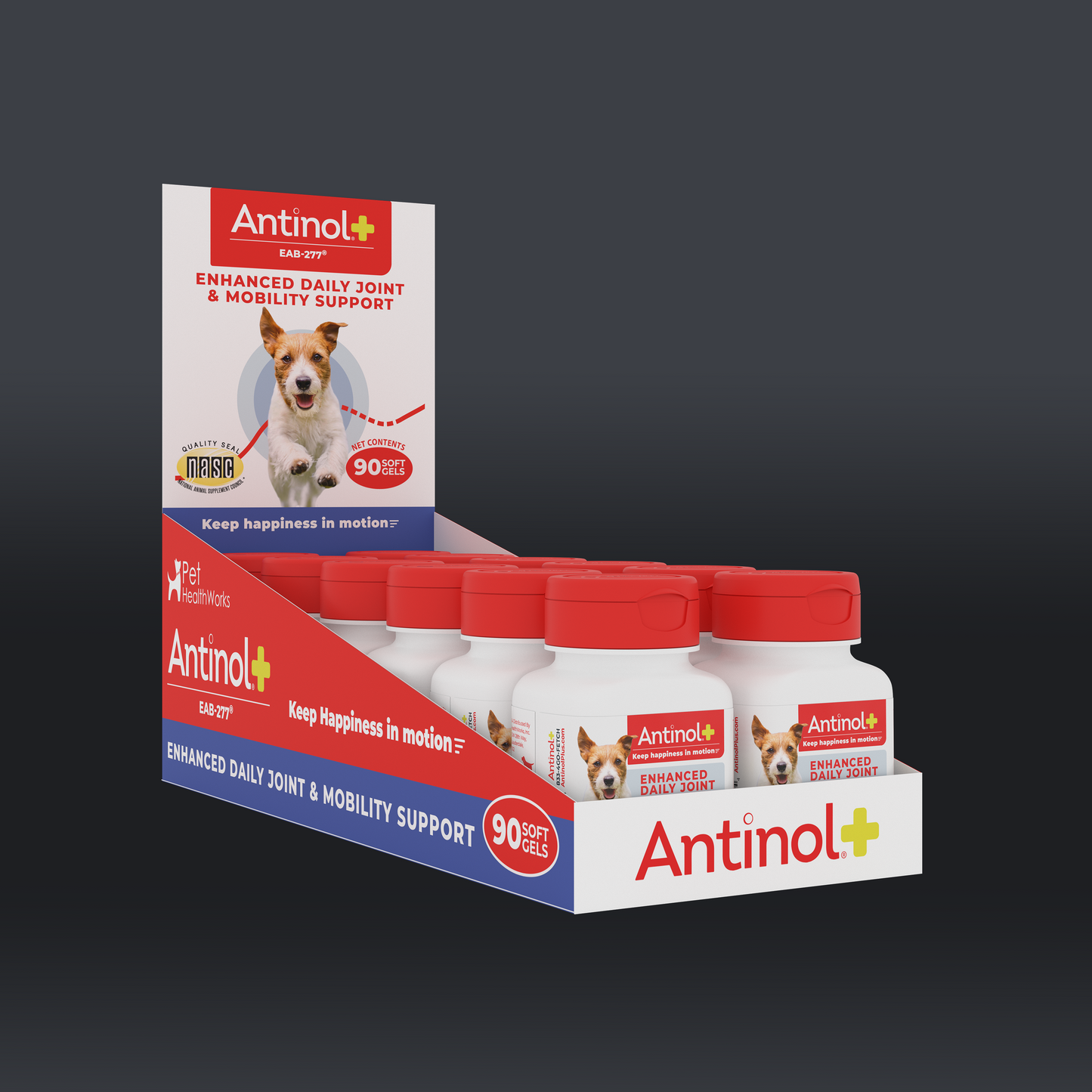 Antinol Plus - Master Pack - 144 90ct Single Bottles