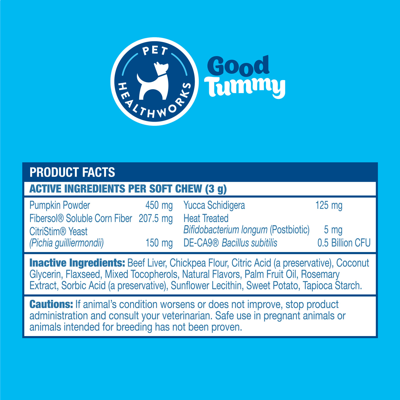 Good Tummy - 3-in-1 Pre, Pro, Postbiotic - 60ct