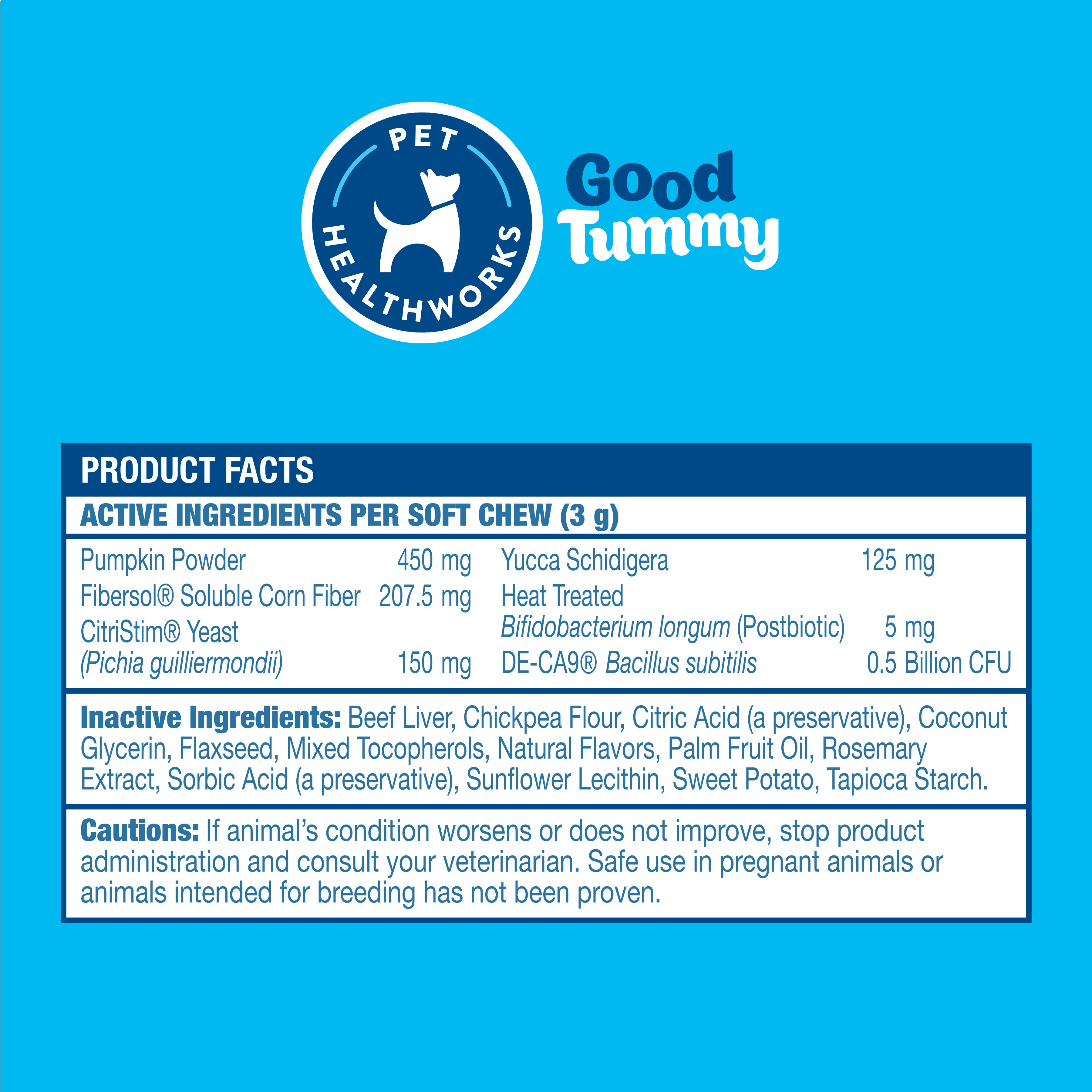 Good Tummy - 3-in-1 Pre, Pro, Postbiotic - 60ct