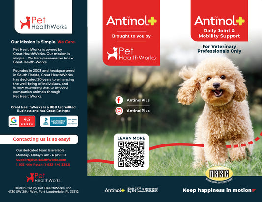 Antinol Informational Tri-Fold Brochure (30 count)